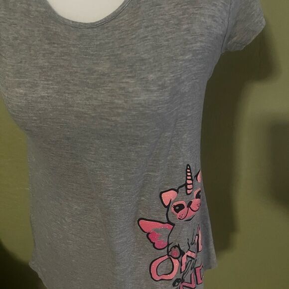 Justice Gray Unicorn Dog Leggings - Picture 2 of 4